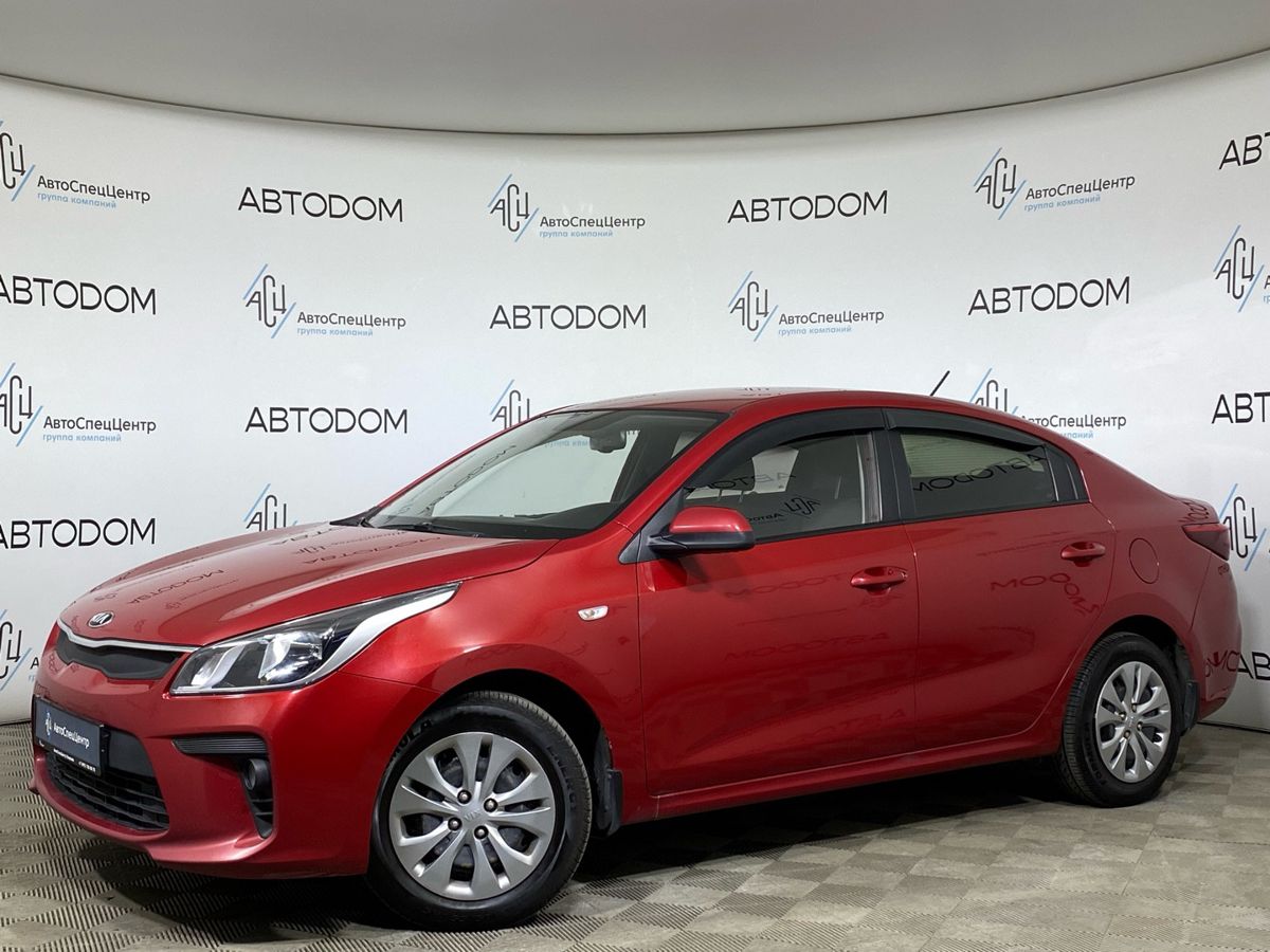 Kia Rio IV поколение 1.6 AT (123 л.с.) Base Красный 2019 с пробегом 184 000 км