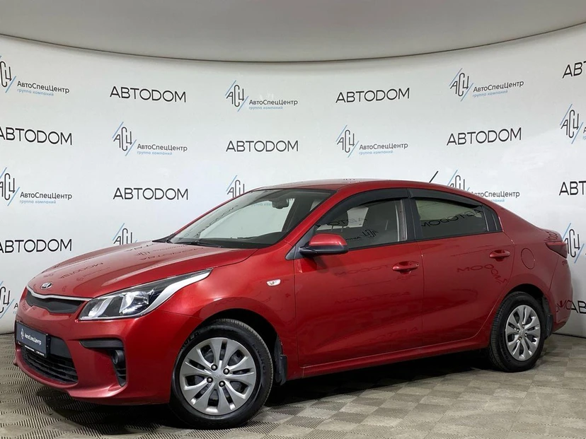 Kia Rio IV поколение 1.6 AT (123 л.с.) Base Красный 2019 с пробегом 184 000 км