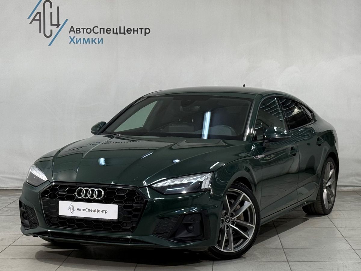 Audi A5 II (F5) [рестайлинг] 2.0 AMT 4WD (249 л.с.) Sport Зелёный 2021 с пробегом 122 000 км