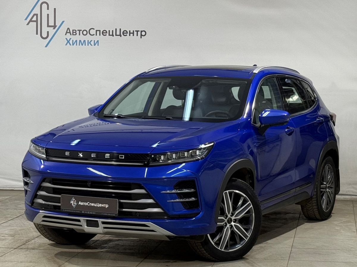 Автомобиль EXEED LX I [рестайлинг] 1.5 CVT (147 л.с.) Prestige Plus Синий 2022 с пробегом 52 000 км