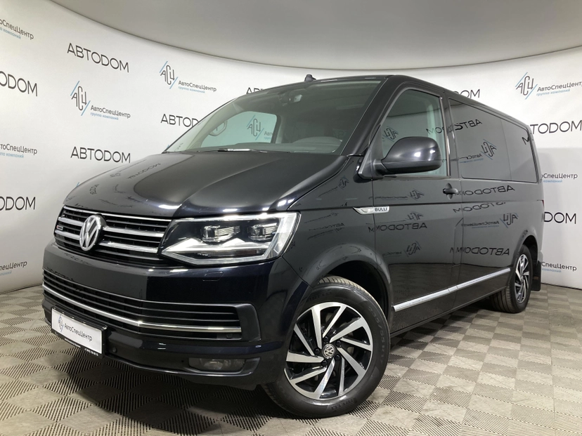Автомобиль Volkswagen Multivan IV поколение (T6) 2.0d AMT 4WD (204 л.с.) Comfortline Long Чёрный 2019 с пробегом 265 912 км
