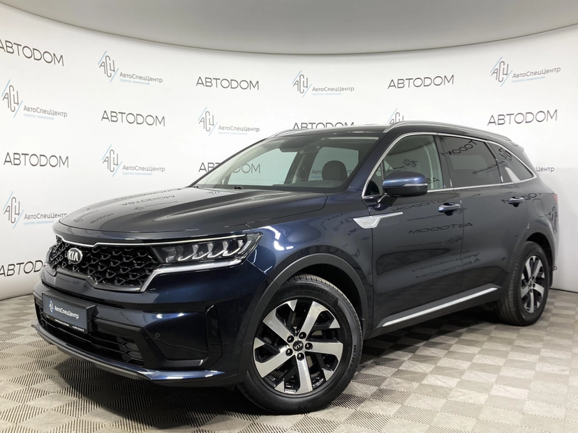 Автомобиль Kia Sorento IV поколение 2.2d AMT 4WD (199 л.с.) Prestige Синий 2020 с пробегом 139 372 км