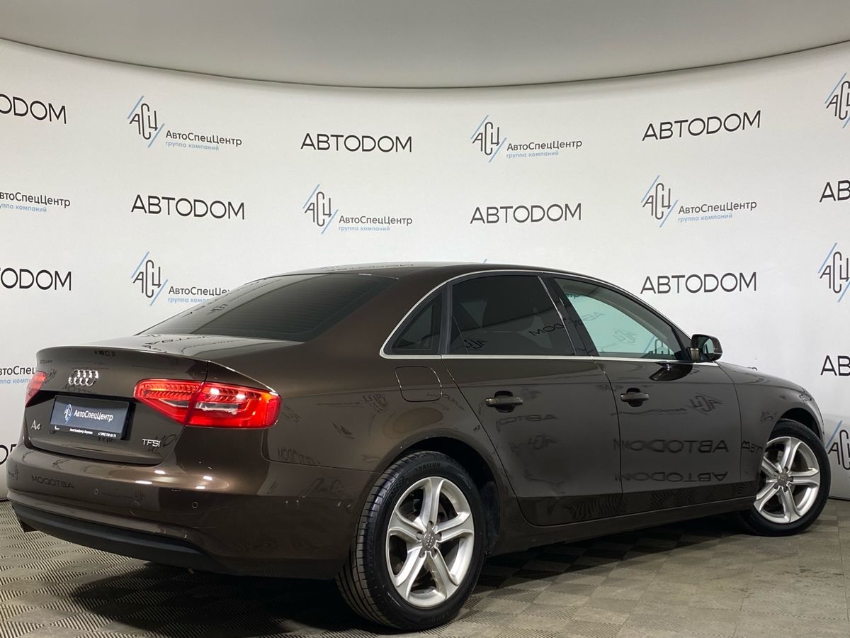 Автомобиль Audi A4 IV (B8) [рестайлинг] 1.8 CVT (170 л.с.) Base Коричневый 2014 с пробегом 195 025 км