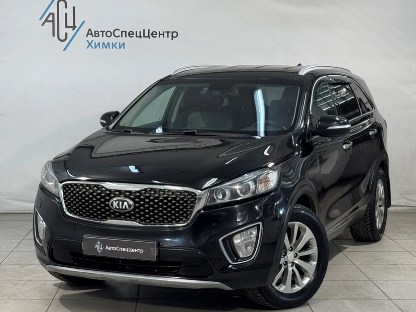 Автомобиль Kia Sorento III поколение 2.2d AT 4WD (5 мест) (200 л.с.) Prestige Чёрный 2015 с пробегом 185 000 км