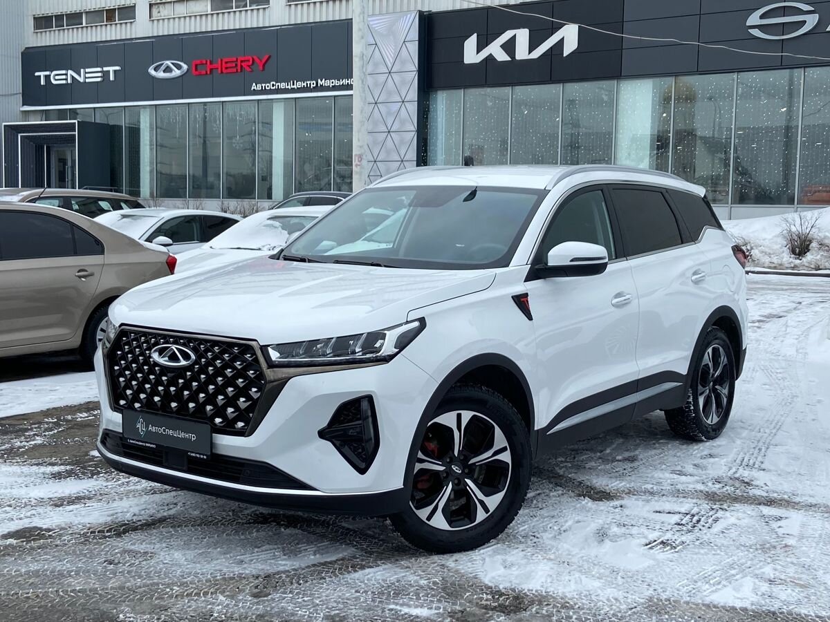 Автомобиль CHERY Tiggo 7 Pro Max I поколение 1.6 AMT 4WD (150 л.с.) Prestige Белый 2023 с пробегом 19 100 км