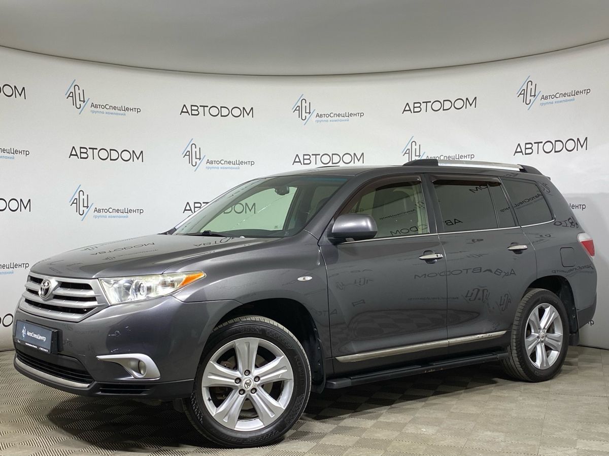 Toyota Highlander II [рестайлинг] 3.5 AT 4WD (273 л.с.) Luxe Серый 2012 с пробегом 405 308 км