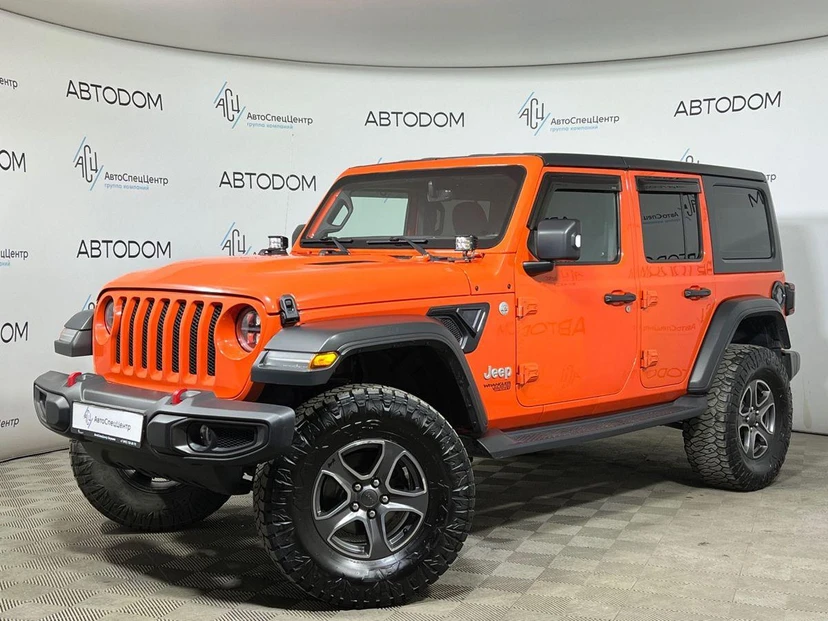 Автомобиль Jeep Wrangler IV поколение (JL) 2.0 AT 4WD (272 л.с.) Sport Оранжевый 2018 с пробегом 246 925 км