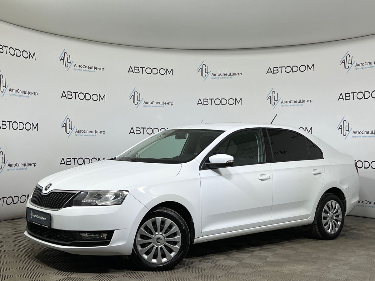 Skoda Rapid I [рестайлинг] 1.6 AT (110 л.с.) Ambition Белый 2018 с пробегом 102 344 км