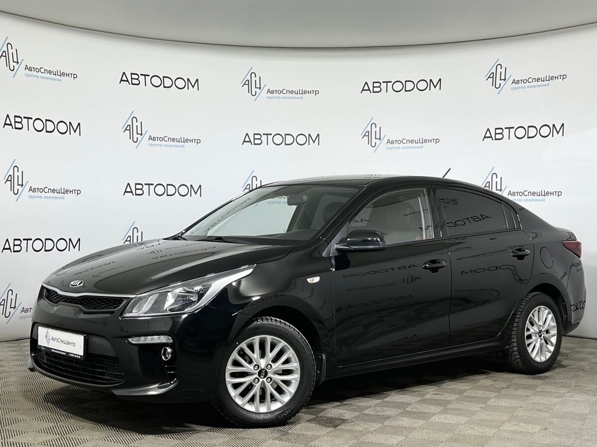 Автомобиль Kia Rio IV поколение 1.6 AT (123 л.с.) Prestige Чёрный 2020 с пробегом 47 946 км