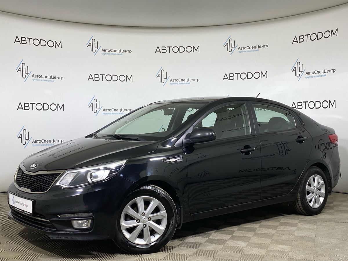 Kia Rio III [рестайлинг] 1.6 AT (123 л.с.) Евро-2016 Чёрный 2017 с пробегом 87 907 км