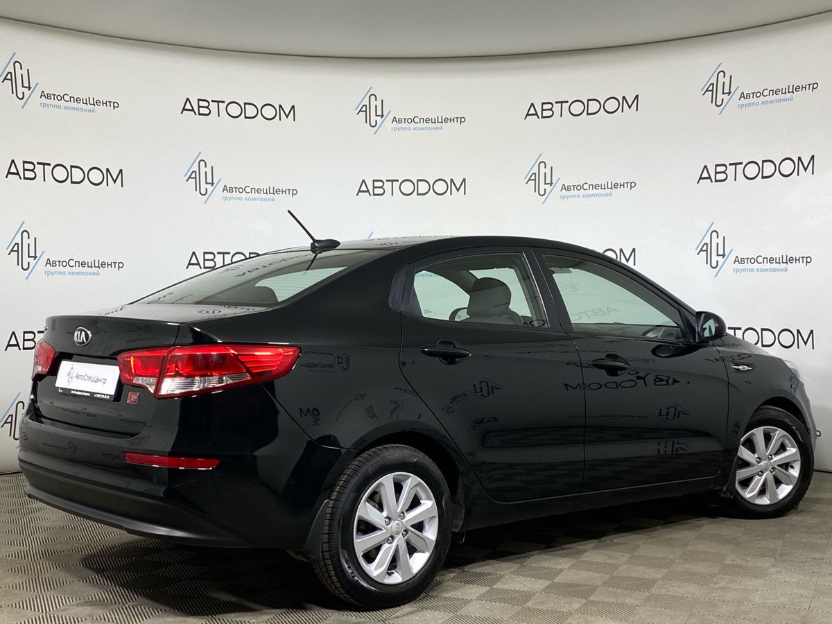 Kia Rio III [рестайлинг] 1.6 AT (123 л.с.) Евро-2016 Чёрный 2017 с пробегом 87 907 км