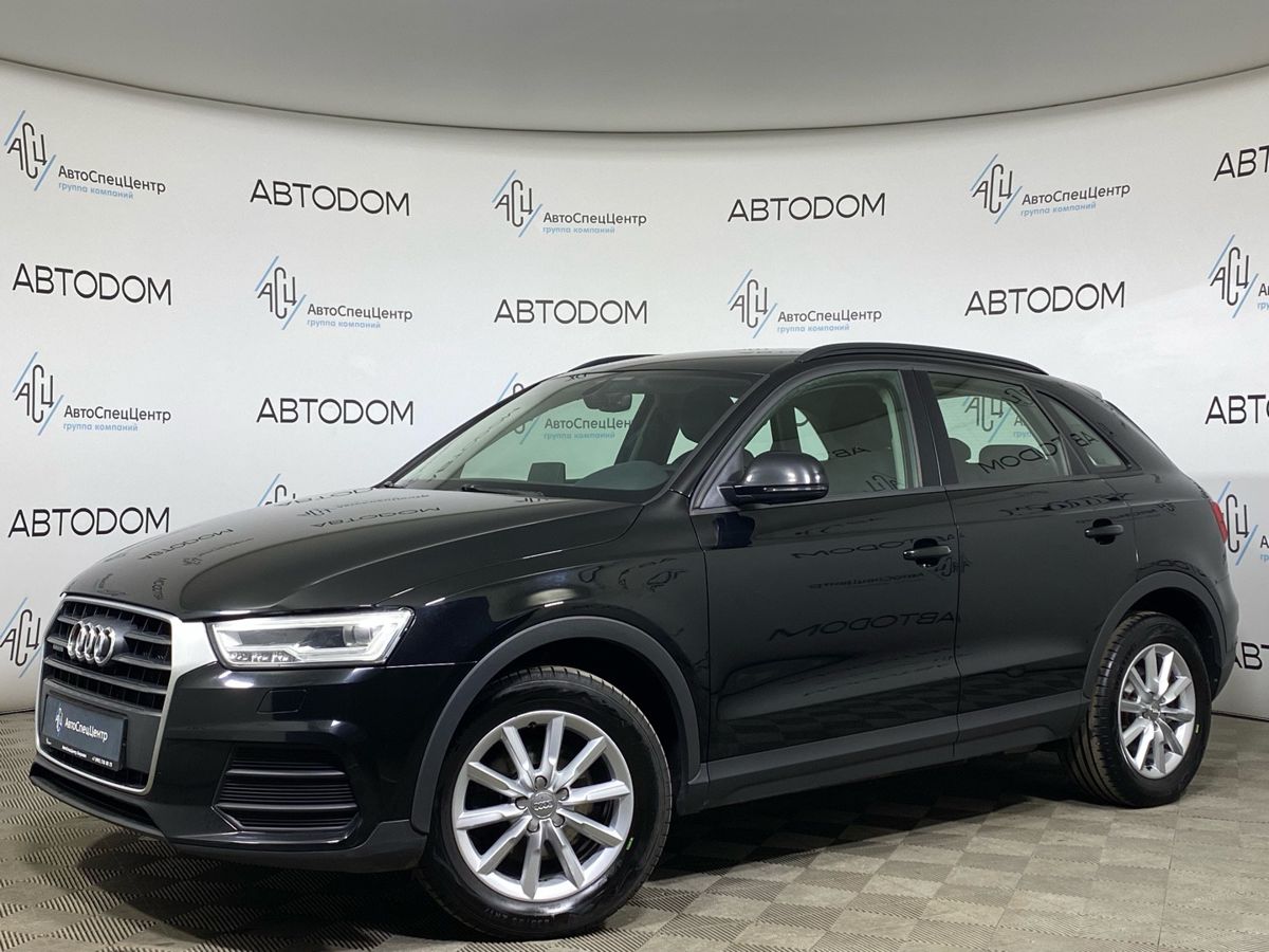 Audi Q3 I (8U) [рестайлинг] 2.0 AMT 4WD (180 л.с.) Design Чёрный 2018 с пробегом 148 373 км