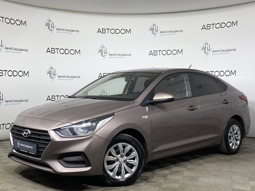 Автомобиль Hyundai Solaris II поколение 1.6 AT (123 л.с.) Elegance Серый 2019 с пробегом 127 000 км