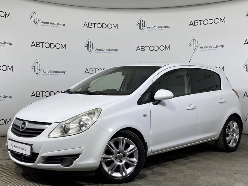 Автомобиль Opel Corsa IV поколение (D) 1.4 AT (100 л.с.) Base Белый 2010 с пробегом 76 344 км