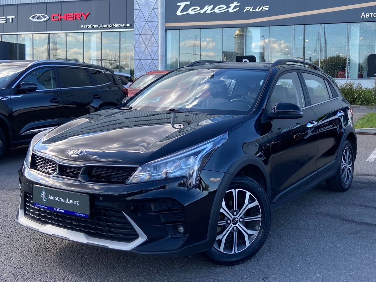 Kia Rio IV [рестайлинг] 1.6 AT (123 л.с.) Premium Чёрный 2021 с пробегом 105 300 км