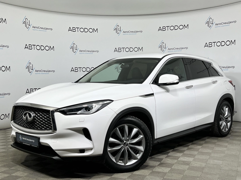 Автомобиль Infiniti QX50 II поколение 2.0 CVT 4WD (249 л.с.) Luxe Белый 2019 с пробегом 61 515 км