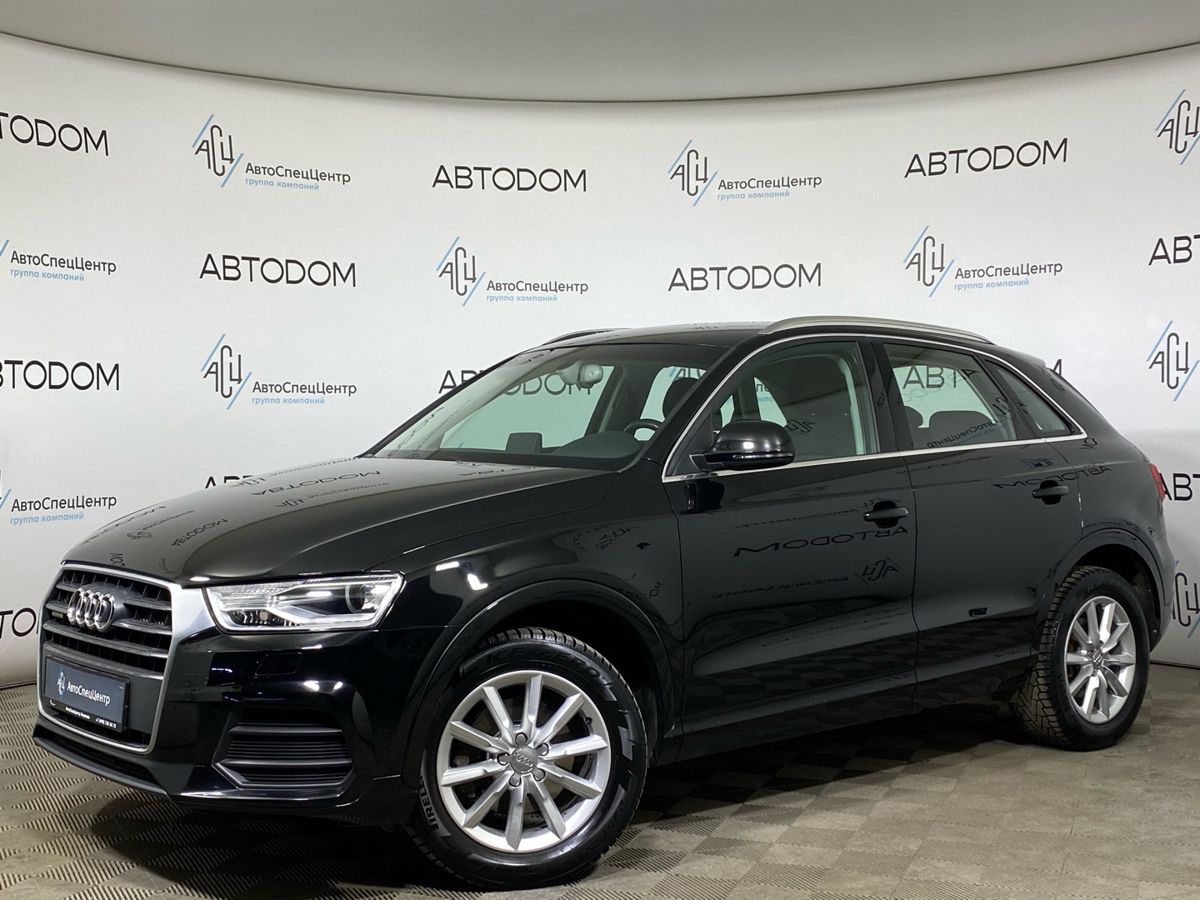 Автомобиль Audi Q3 I (8U) [рестайлинг] 2.0 AMT 4WD (220 л.с.) Design Чёрный 2014 с пробегом 97 685 км