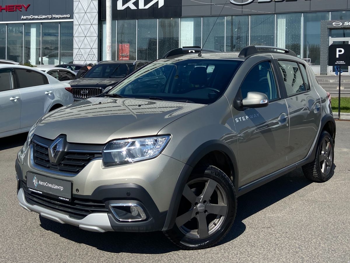 Renault Sandero II [рестайлинг] 1.6 AT (102 л.с.) Stepway Drive Серый 2019 с пробегом 86 000 км