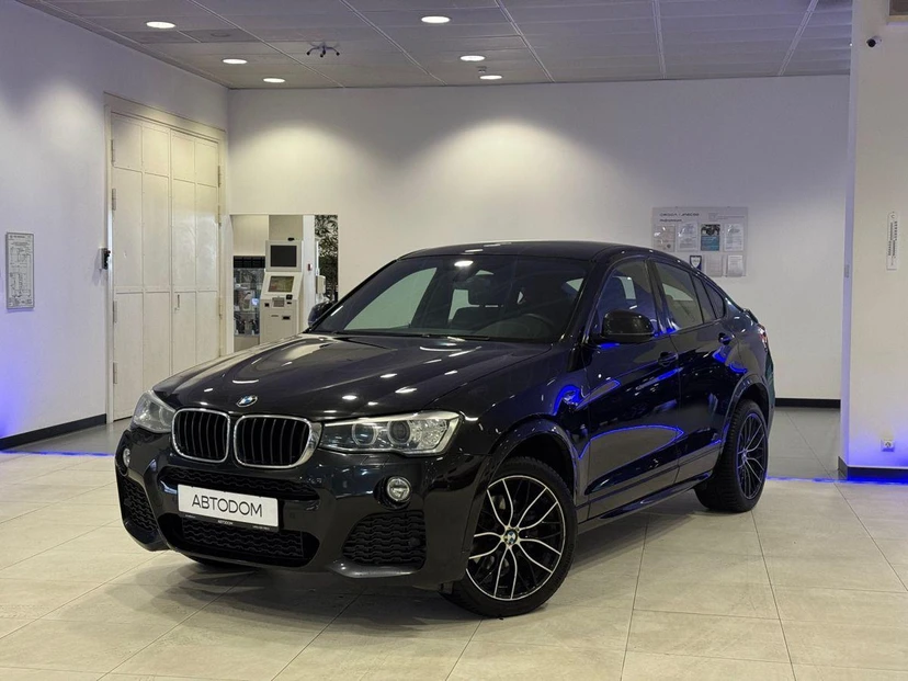 Автомобиль BMW X4 I поколение (F26) 2.0d AT 4WD (190 л.с.) M Sport Локальная сборка Чёрный 2017 с пробегом 158 357 км