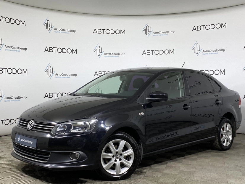 Автомобиль Volkswagen Polo V поколение 1.6 MT (105 л.с.) Highline Чёрный 2015 с пробегом 197 606 км