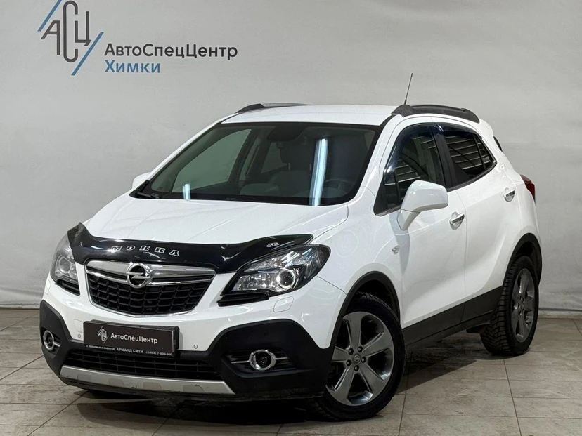 Автомобиль Opel Mokka I поколение 1.8 AT 4WD (140 л.с.) Cosmo Белый 2014 с пробегом 121 000 км