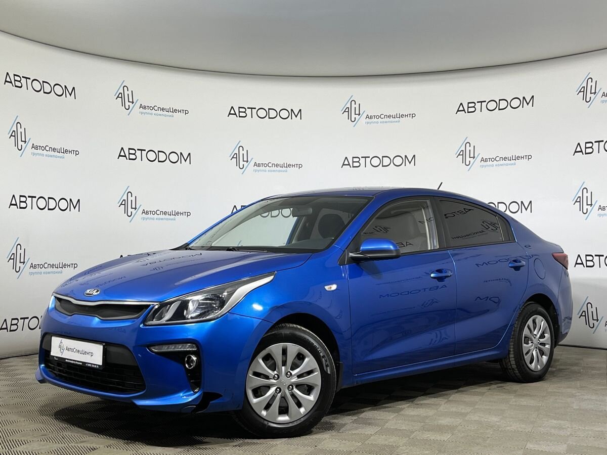 Kia Rio IV поколение 1.6 AT (123 л.с.) Prestige Синий 2018 с пробегом 130 091 км