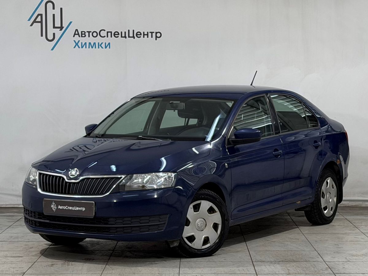 Skoda Rapid I поколение 1.6 AT (105 л.с.) Base Синий 2014 с пробегом 255 000 км