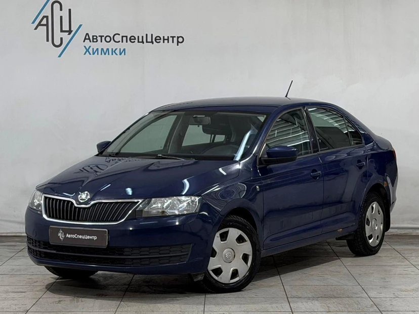 Skoda Rapid I поколение 1.6 AT (105 л.с.) Base Синий 2014 с пробегом 255 000 км