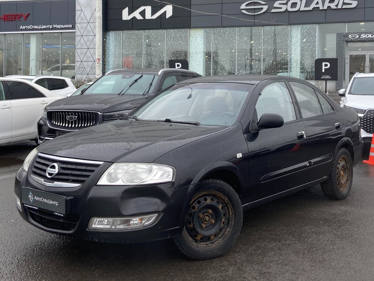 Автомобиль Nissan Almera Classic I поколение (B10) 1.6 MT (107 л.с.) Base Чёрный 2007 с пробегом 158 000 км