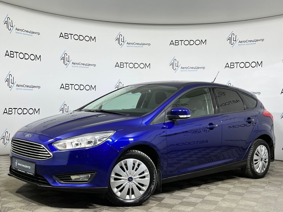 Автомобиль Ford Focus III [рестайлинг] 1.6 MT (125 л.с.) SYNC Edition Синий 2019 с пробегом 124 016 км