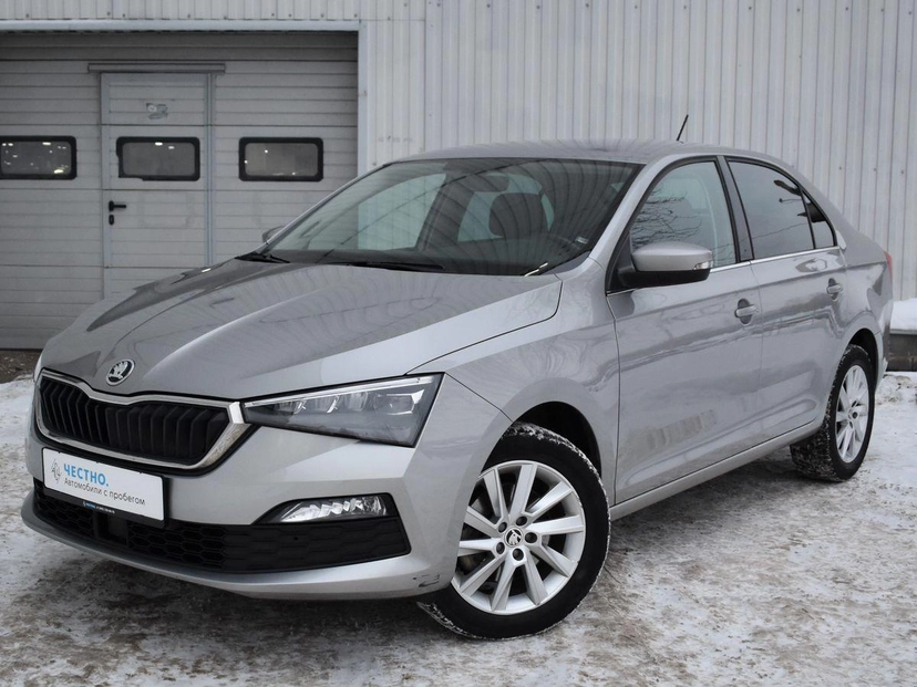 Автомобиль Skoda Rapid II поколение 1.4 AMT (125 л.с.) Style Серый 2021 с пробегом 48 300 км