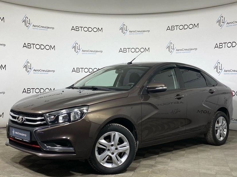 Автомобиль Lada (ВАЗ) Vesta I поколение 1.6 MT (106 л.с.) Comfort (2015-2016) Серый 2021 с пробегом 121 000 км