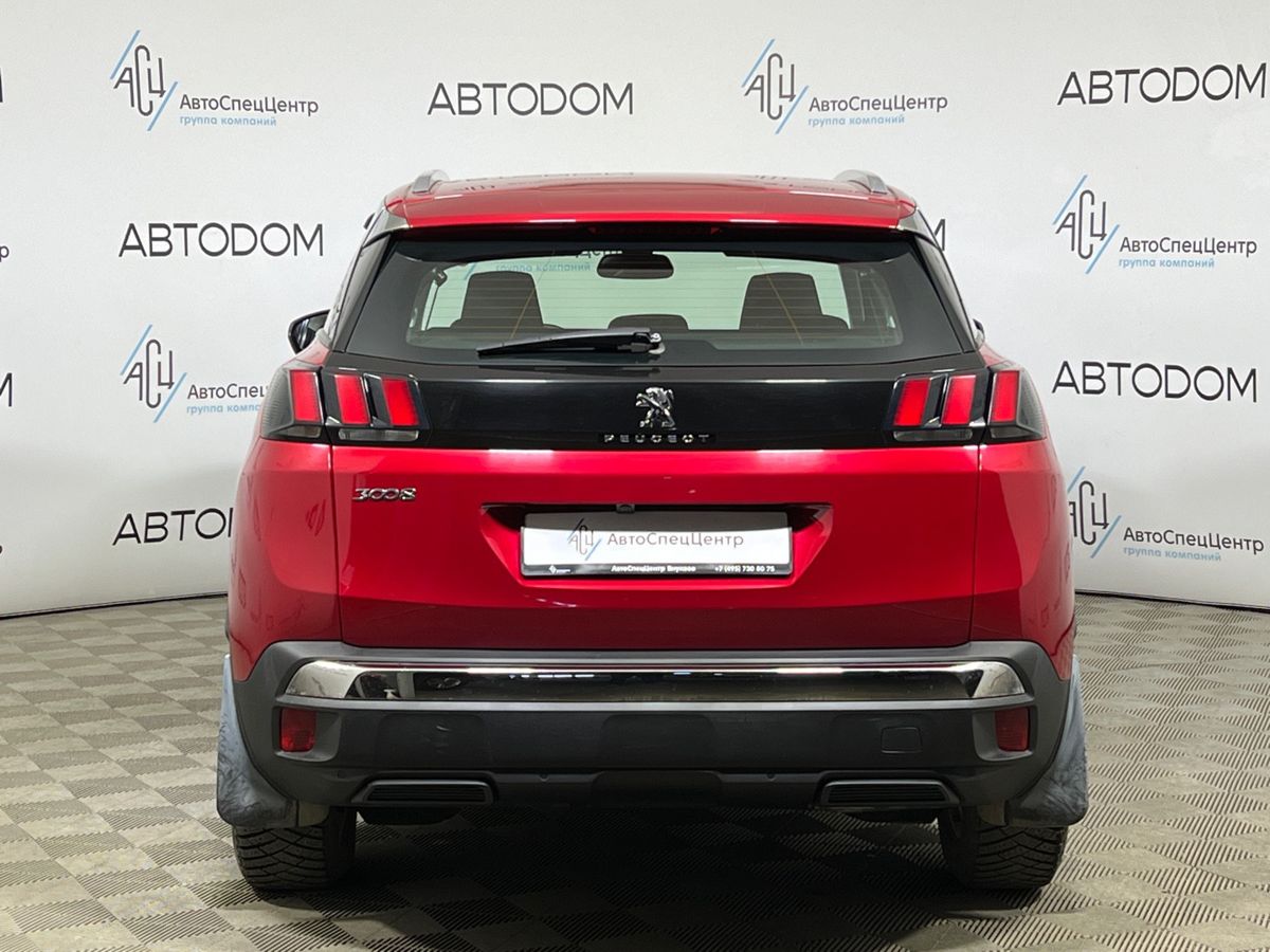 Автомобиль Peugeot 3008 II поколение 1.6 AT (150 л.с.) Active Красный 2018 с пробегом 92 203 км
