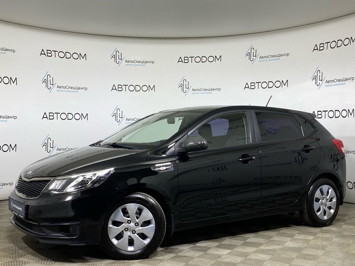 Kia Rio III [рестайлинг] 1.6 AT (123 л.с.) Luxe Чёрный 2017 с пробегом 95 000 км