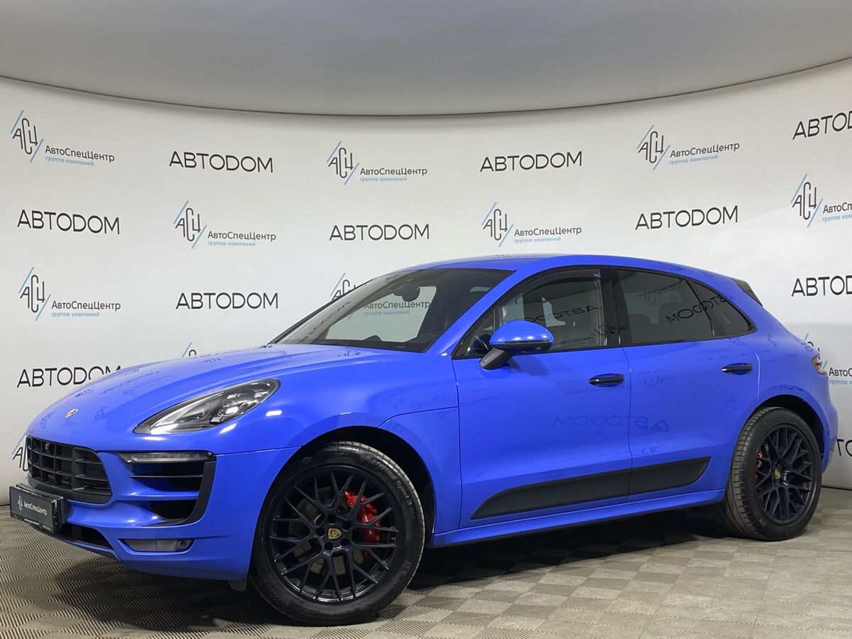 Porsche Macan I поколение GTS 3.0 AMT 4WD (360 л.с.) GTS Голубой 2016 с пробегом 168 058 км