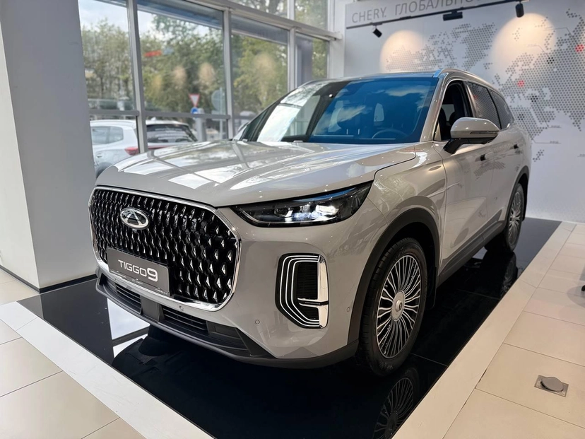 Автомобиль CHERY Tiggo 9 I поколение 2.0 AT 4WD (245 л.с.) Prime Серый 2025 новый