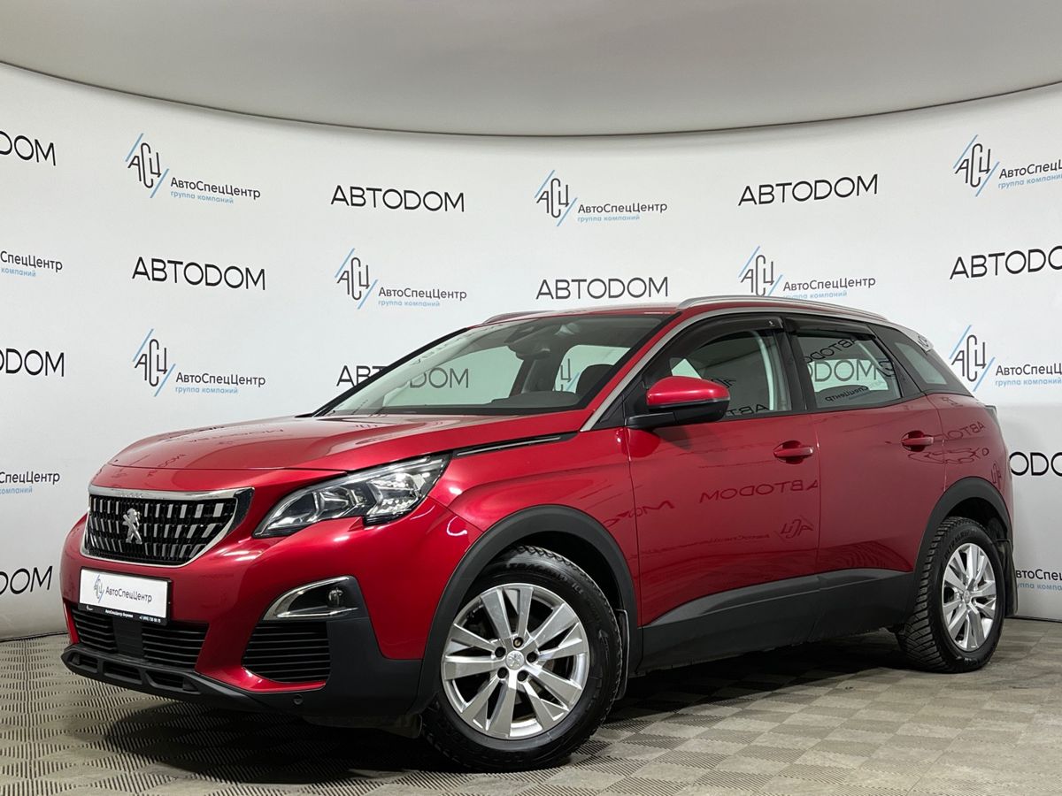 Автомобиль Peugeot 3008 II поколение 1.6 AT (150 л.с.) Active Красный 2018 с пробегом 92 203 км