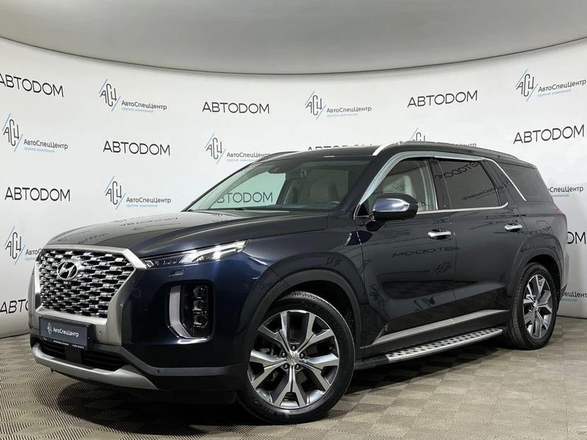 Автомобиль Hyundai Palisade I поколение 2.2d AT 4WD (200 л.с.) Специальная Серия «Cosmos» (7 Мест) Чёрный 2019 с пробегом 147 476 км