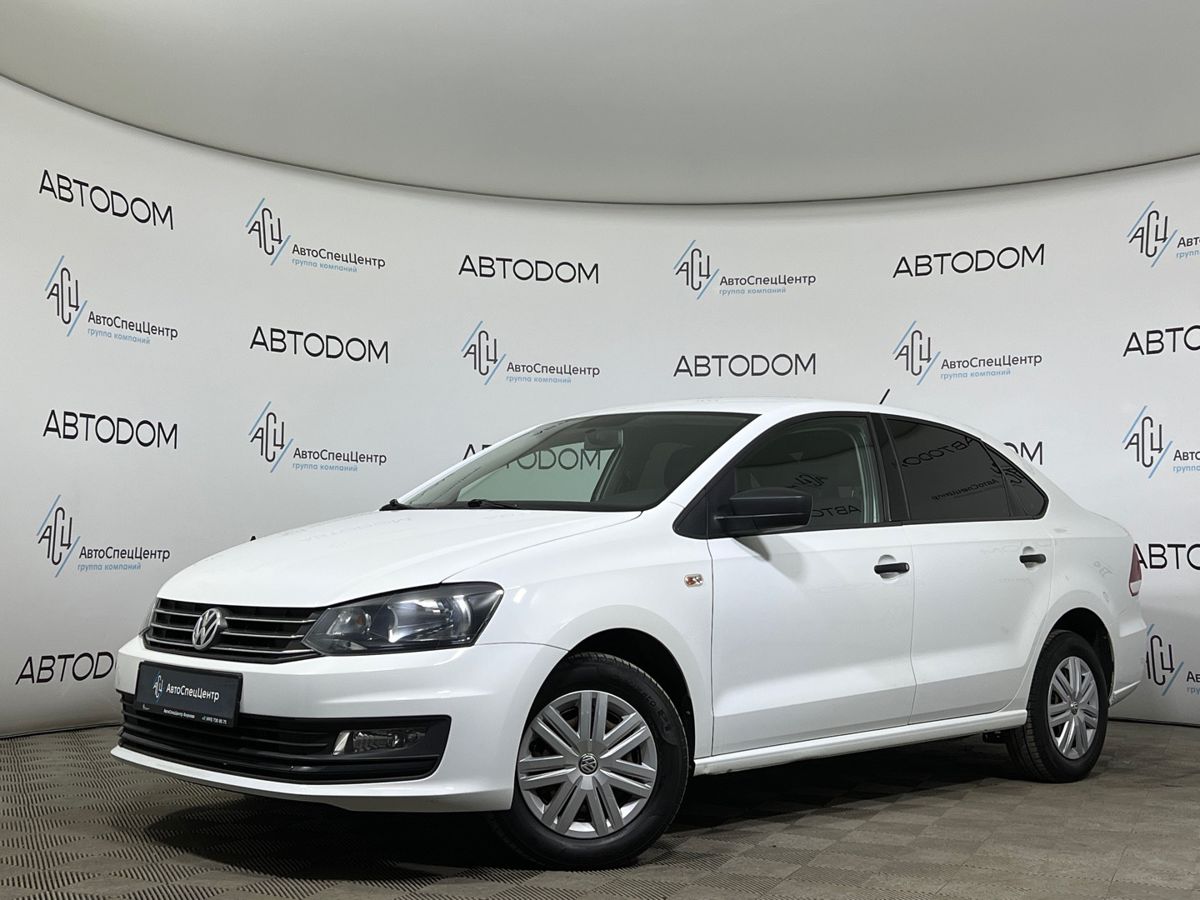 Автомобиль Volkswagen Polo V [рестайлинг] 1.6 MT (90 л.с.) Conceptline Белый 2019 с пробегом 86 236 км