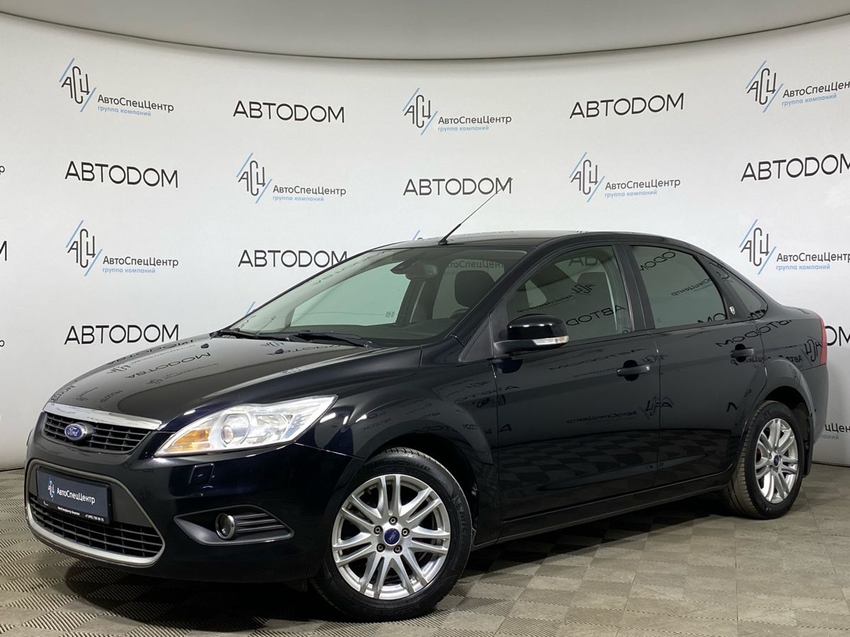 Автомобиль Ford Focus II [рестайлинг] 1.6 AT (101 л.с.) Ghia Чёрный 2008 с пробегом 101 000 км