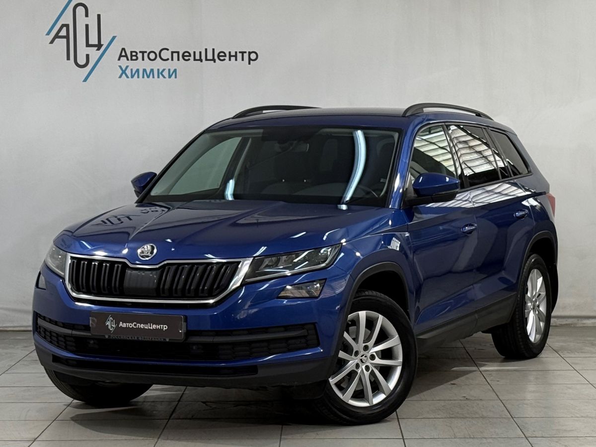 Skoda Kodiaq I поколение 2.0 AMT 4WD (180 л.с.) Ambition Синий 2018 с пробегом 104 000 км