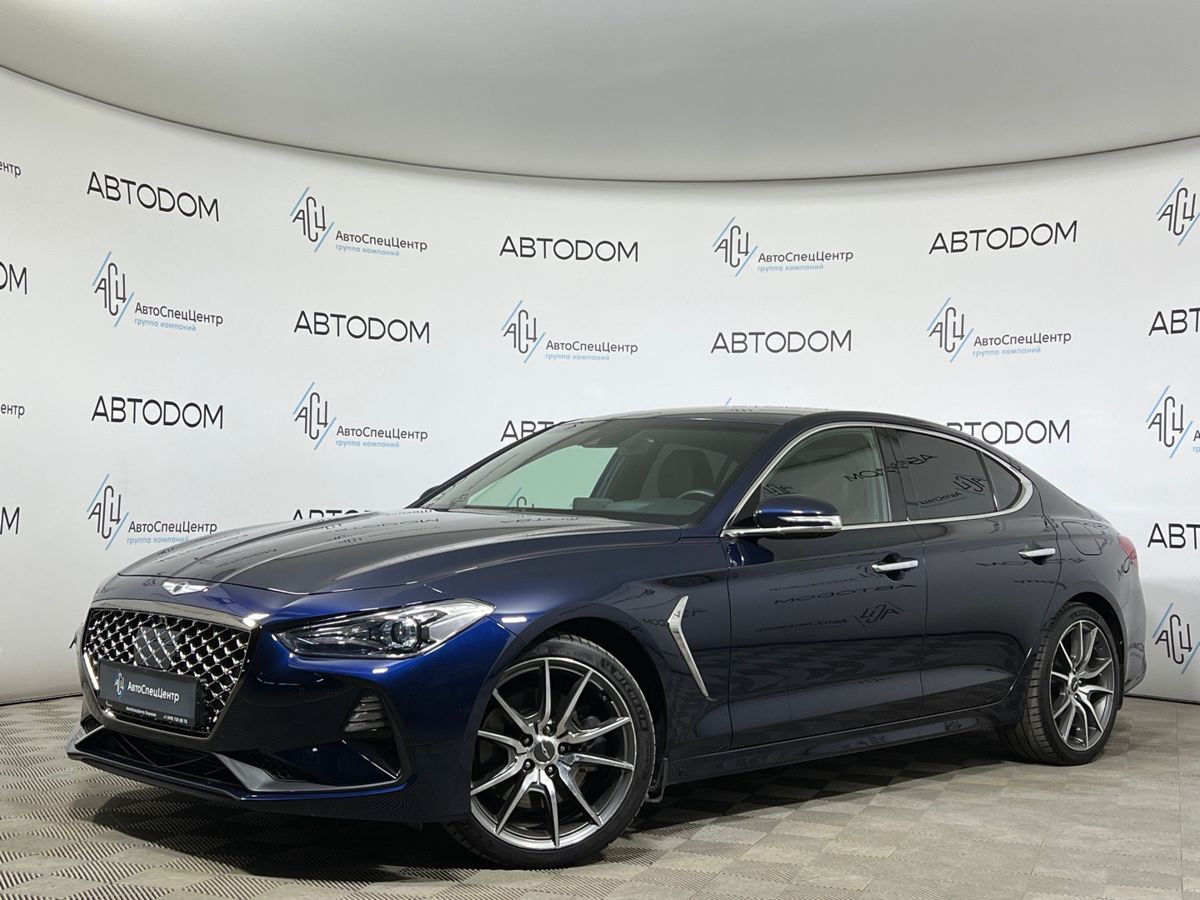 Genesis G70 I поколение 2.0 AT 4WD (197 л.с.) Advance (2018-2020) Синий 2019 с пробегом 87 738 км