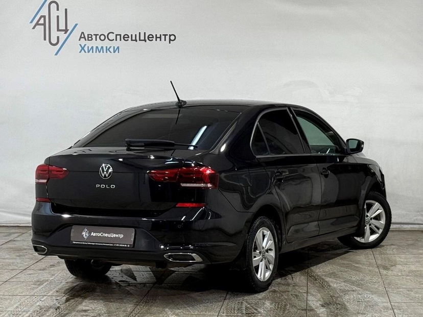Автомобиль Volkswagen Polo VI поколение 1.4 AMT (125 л.с.) Exclusive Чёрный 2022 с пробегом 51 000 км