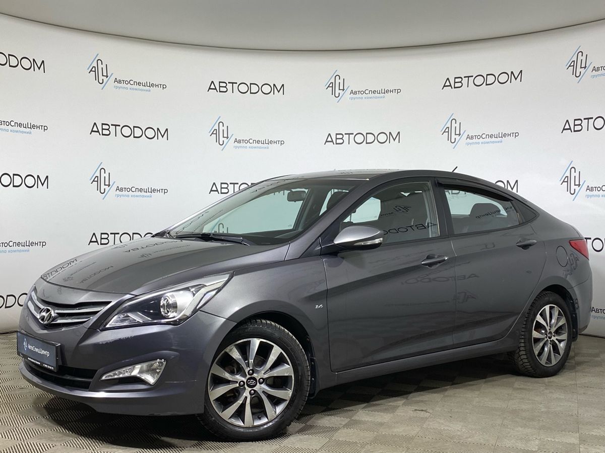 Hyundai Solaris I [рестайлинг] 1.6 AT (123 л.с.) Special Edition Серый 2015 с пробегом 75 707 км