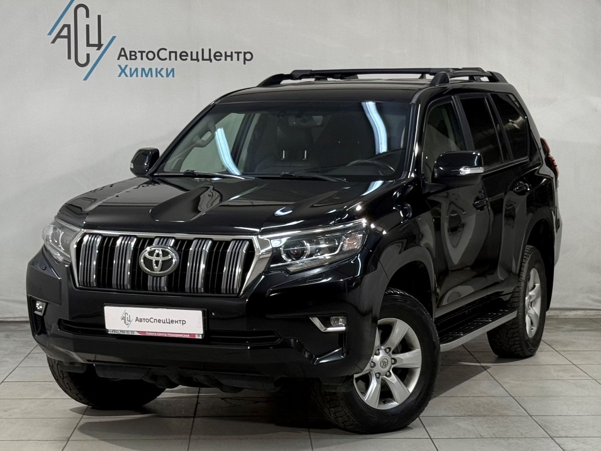 Toyota Land Cruiser Prado IV (J150) [2-й рестайлинг] 2.8d AT 4WD (177 л.с.) Престиж Чёрный 2018 с пробегом 209 000 км