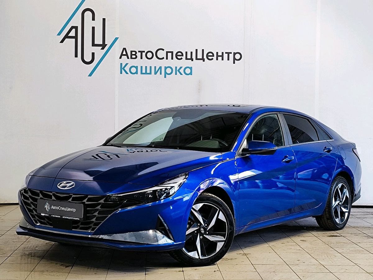 Hyundai Elantra VII поколение (CN7) 2.0 AT (150 л.с.) Anniversary Синий 2021 с пробегом 59 951 км