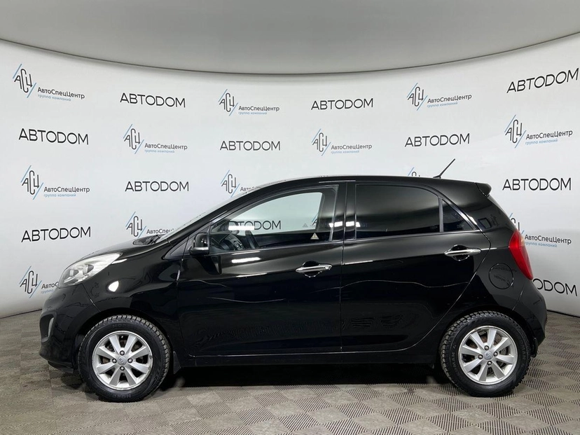 Автомобиль Kia Picanto II поколение 1.2 AT (85 л.с.) Luxe Чёрный 2011 с пробегом 86 334 км