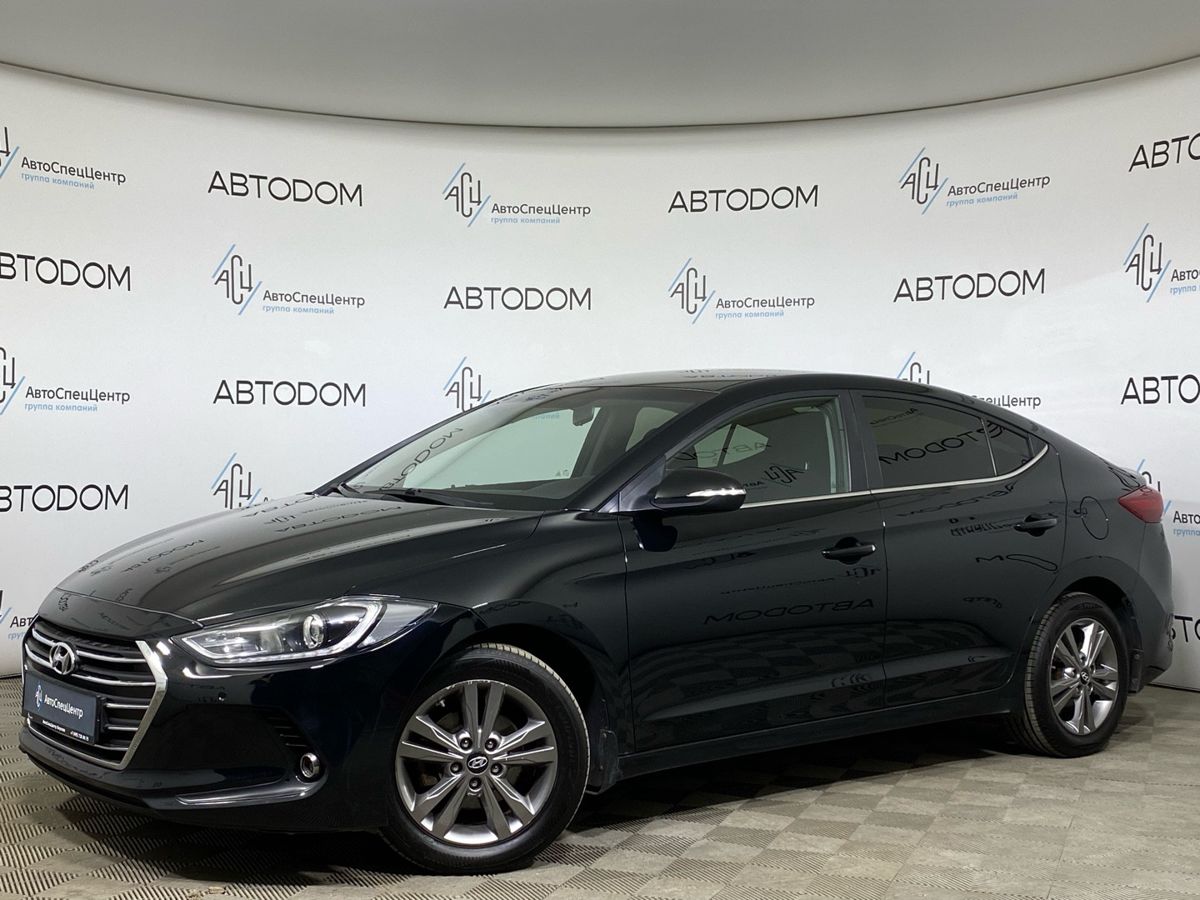 Hyundai Elantra VI поколение (AD) 2.0 AT (150 л.с.) Active Чёрный 2017 с пробегом 182 674 км