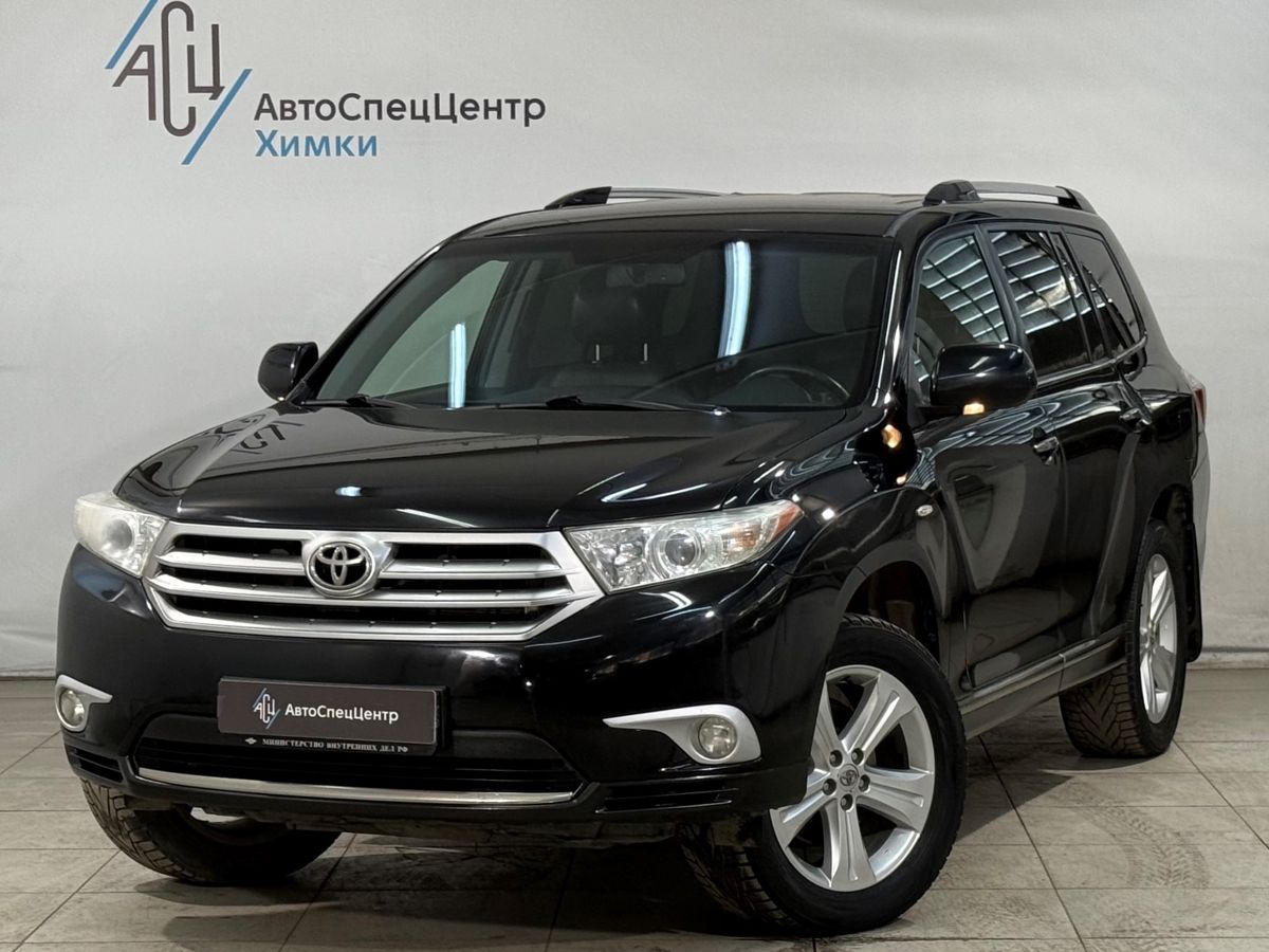 Автомобиль Toyota Highlander II [рестайлинг] 3.5 AT 4WD (273 л.с.) Престиж Чёрный 2011 с пробегом 199 000 км