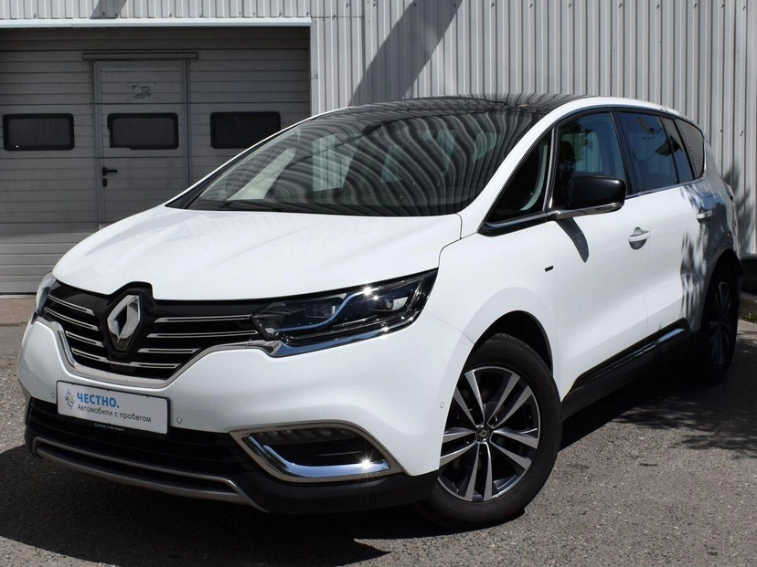 Автомобиль Renault Espace V поколение 2.0d AMT (200 л.с.) Base Белый 2019 с пробегом 86 654 км